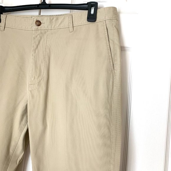 REYN SPOONER  38X30 TWILL TAN PANTS  Straight Flat Front - Picture 5 of 14
